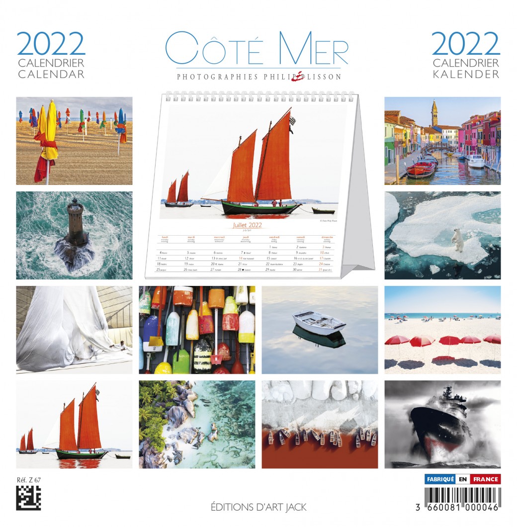 calendrier cote mer 2022 plisson