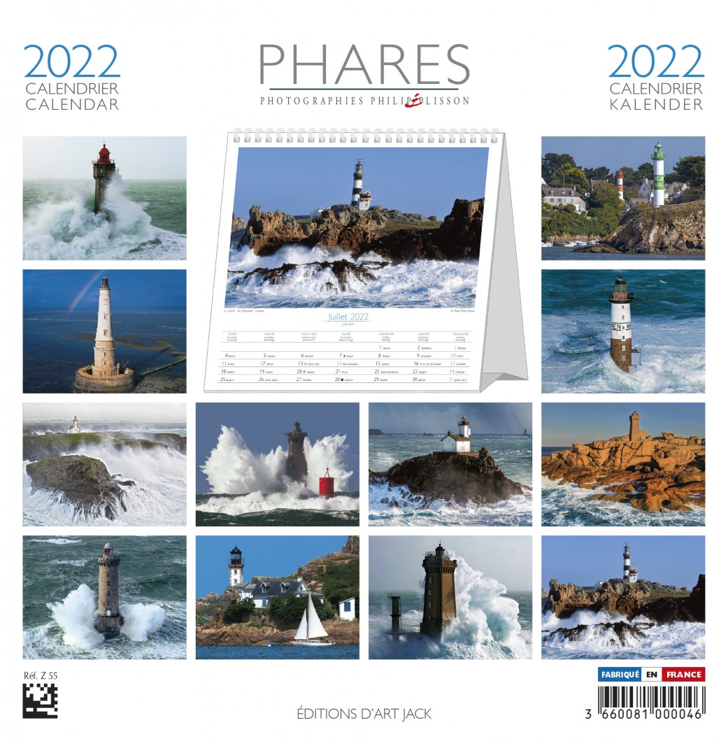 calendrier phares 2022 plisson