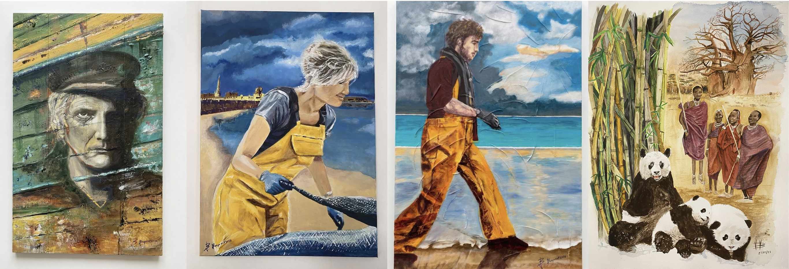 peintures  par Brigitte Besquent à Saint-Malo