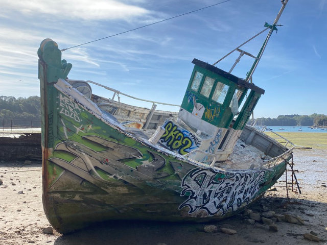 le tout dernier bateau deplace a quelmer